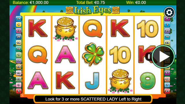 Характеристики слота Irish Eyes 3