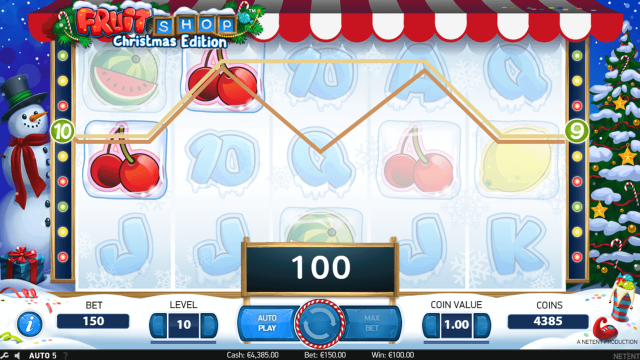 Бонусная игра Fruit Shop Christmas Edition 6