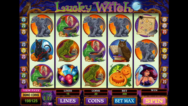 Игровой интерфейс Lucky Witch 3