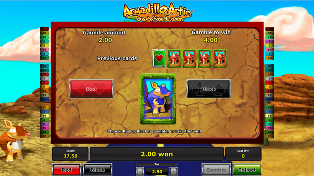 Бонусная игра Armadillo Artie 10