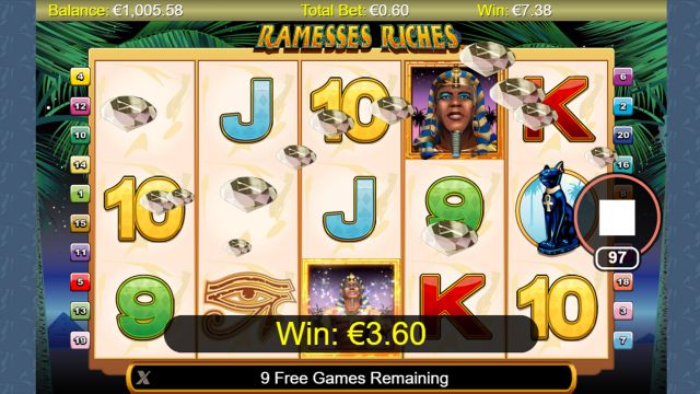 Характеристики слота Ramesses Riches 6