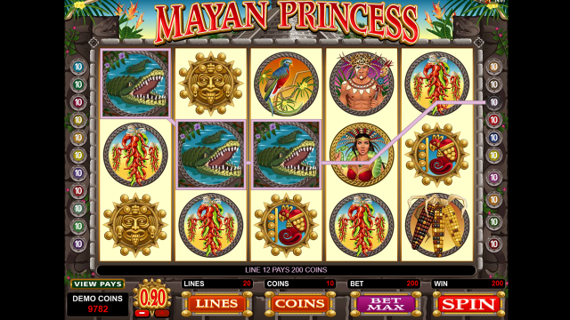 Игровой интерфейс Mayan Princess 9