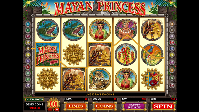 Характеристики слота Mayan Princess 8