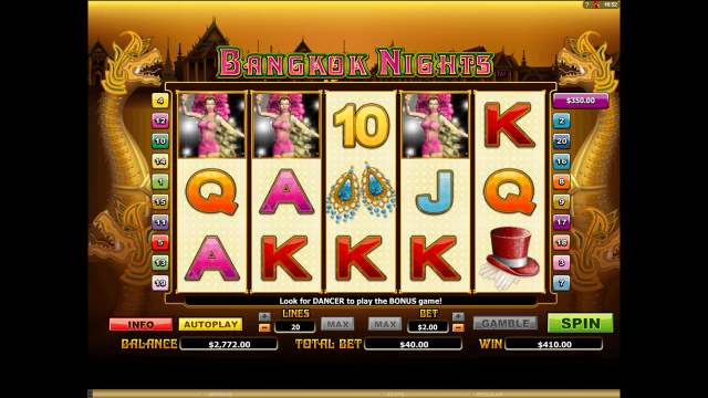 Игровой интерфейс Bangkok Nights 6