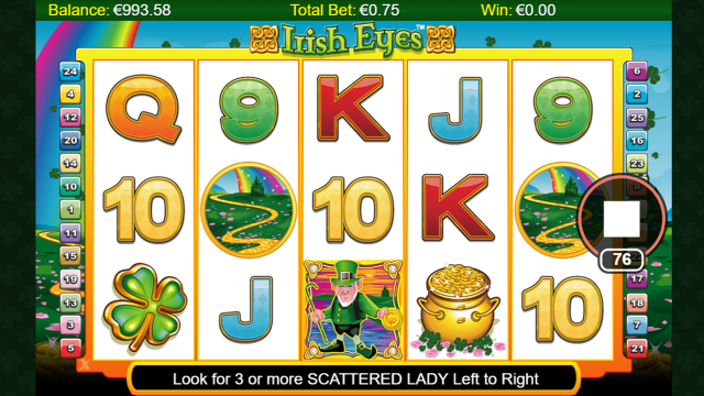 Характеристики слота Irish Eyes 7