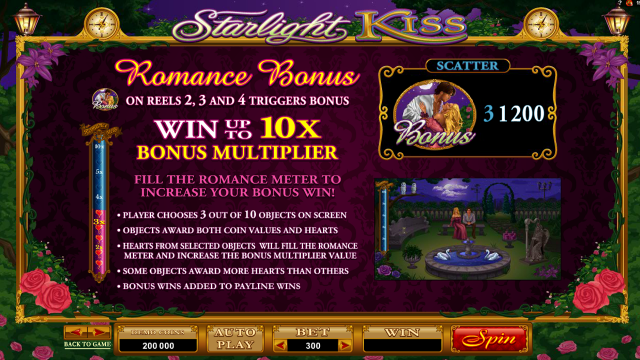 Бонусная игра Starlight Kiss 2