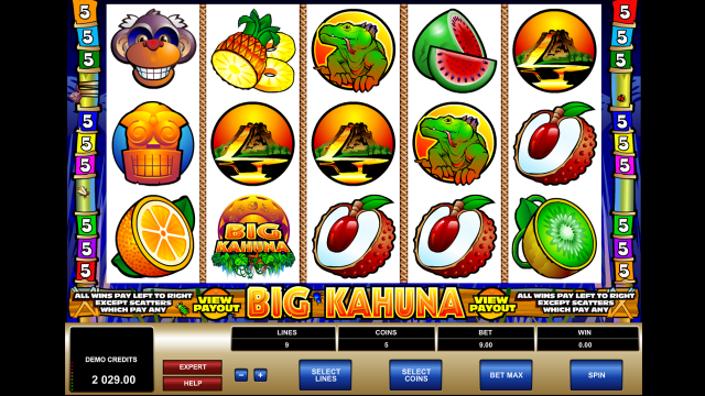 Бонусная игра Big Kahuna 2