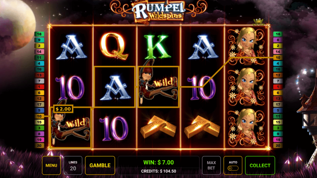 Характеристики слота Rumpel Wildspins 6