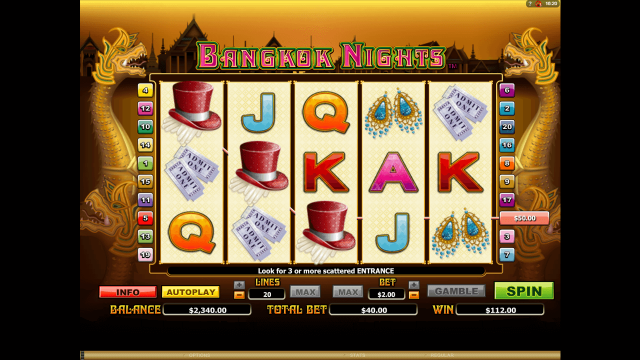 Игровой интерфейс Bangkok Nights 4